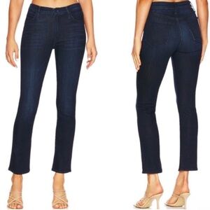 MOTHER Ankle Jeans in Deep Indigo, Size 24